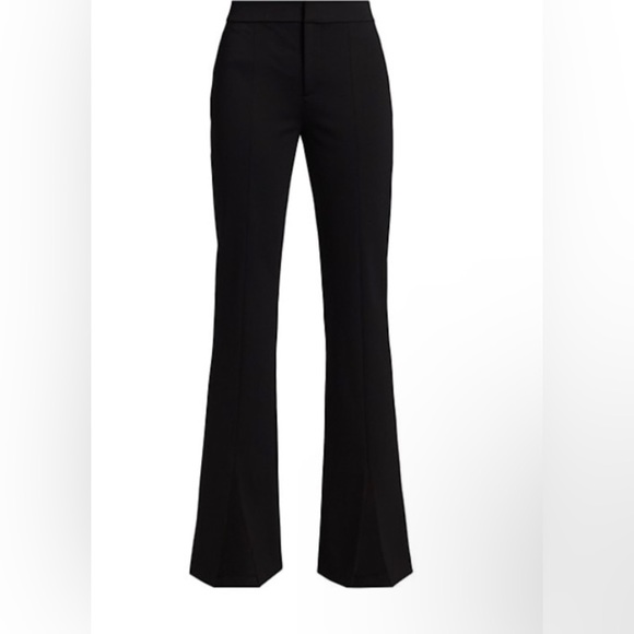 Alice + OliviaEmiko High-Waisted Slit-Hem Pants,All Products : American Fashion Style Bags On Sale